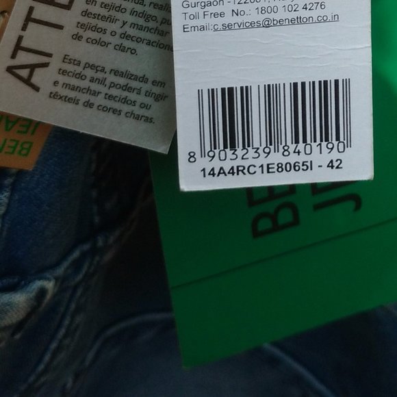 with tags Benetton Blue Jeans (fixed price) - Picture 13 of 13